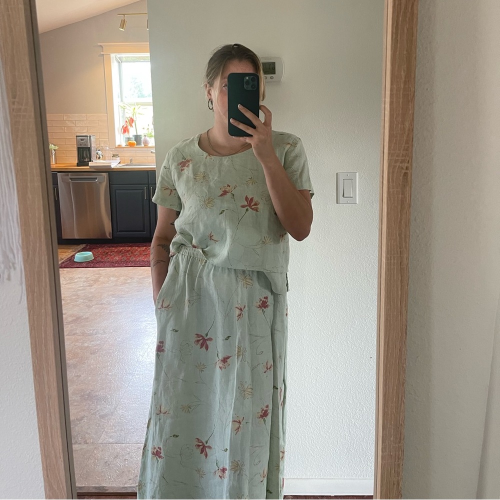 Linen ColdWater Creek Set